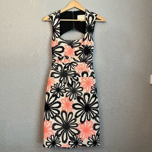 Nicole Miller Artelier Womens Floral Mini Dress Size 4